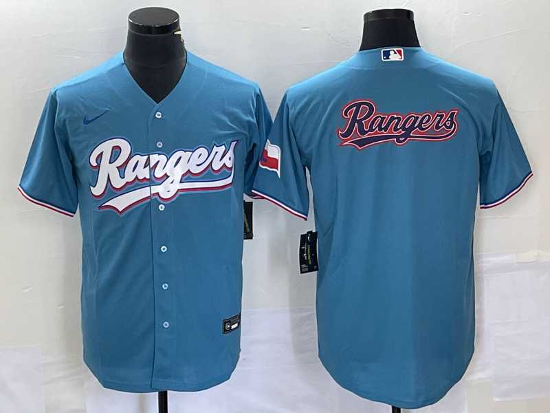 Men%27s Texas Rangers Blank Light Blue Stitched Cool Base Nike Jersey 1->vegas golden knights->NHL Jersey